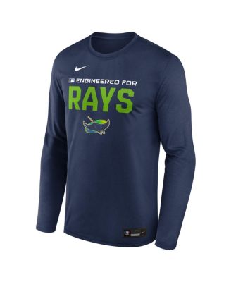 Men's Navy Tampa Bay Rays Authentic Collection Legend Dri-FIT Long Sleeve T-Shirt