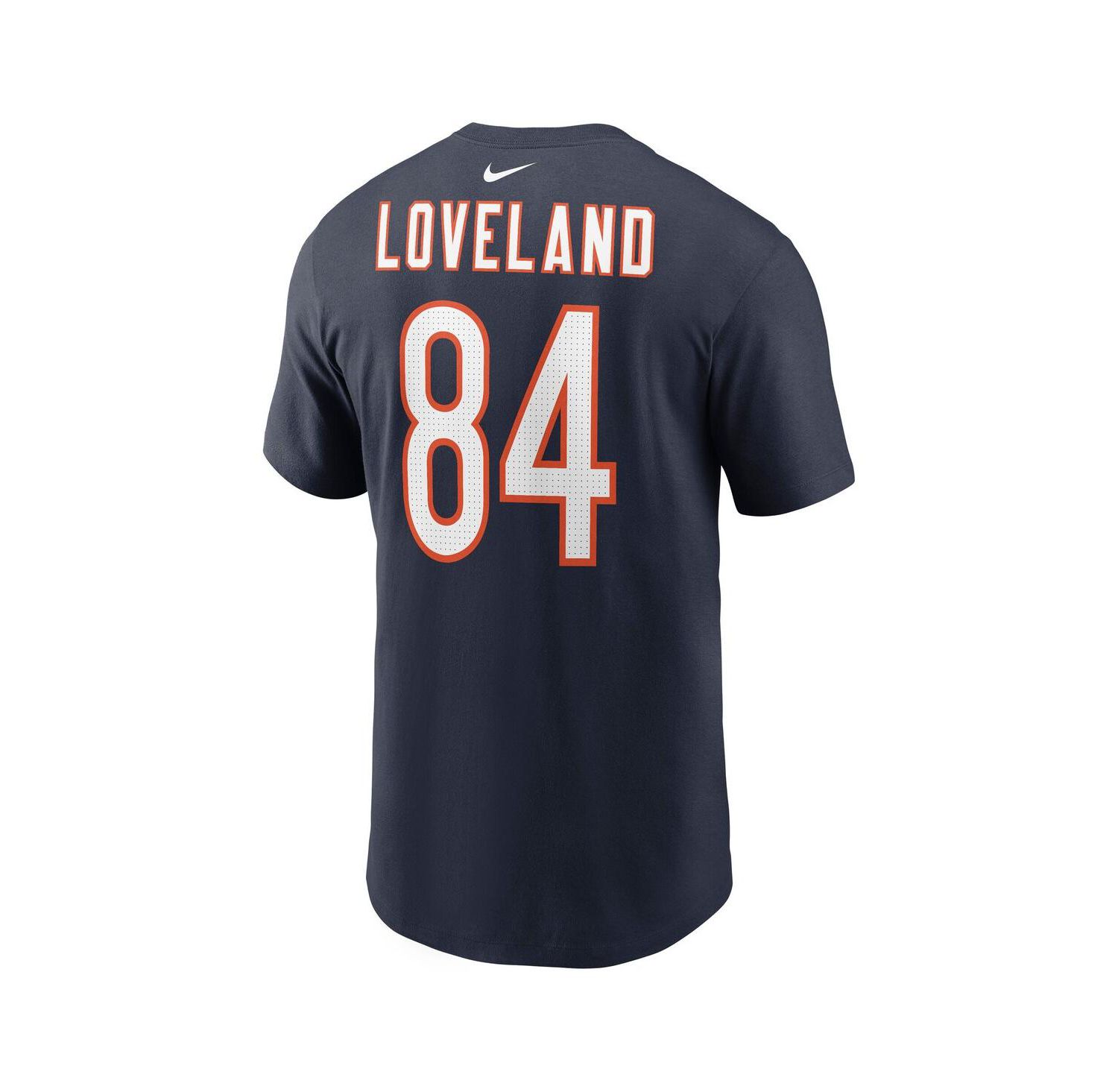 Men's Colston Loveland Navy Chicago Bears Name & Number T-Shirt