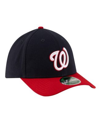 Men's Black Washington Nationals Player Replica 39THIRTY M-Crown Flex Hat