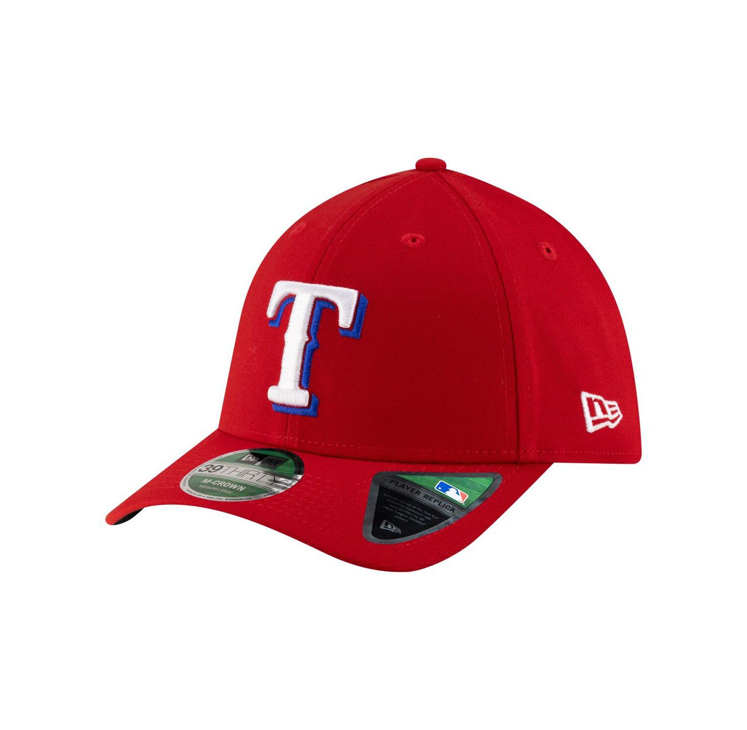 Men's Red Texas Rangers Player Replica 39THIRTY M-Crown Flex Hat