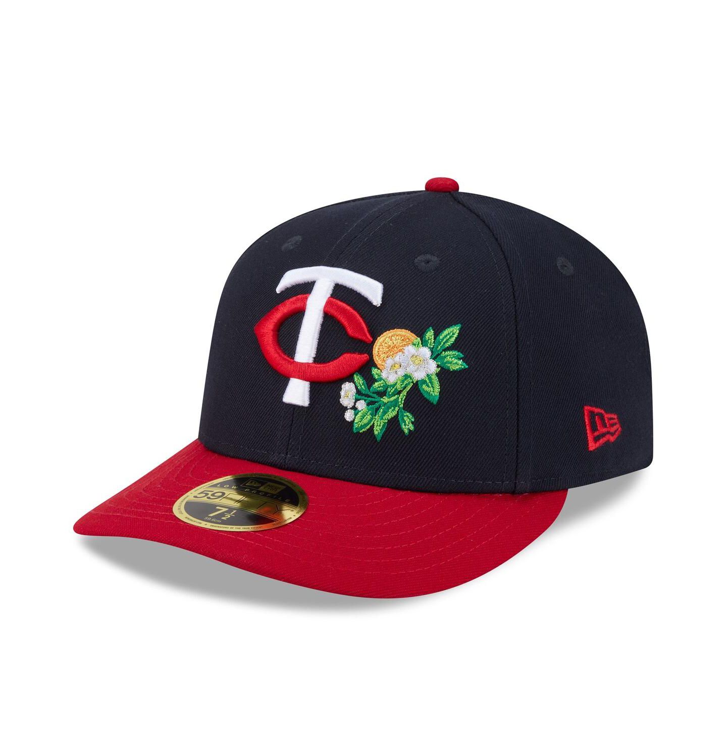 Мужская кепка New Era Navy/Red Minnesota Twins 2026 Spring Training Low Profile 59FIFTY Fitted Hat — фото 3