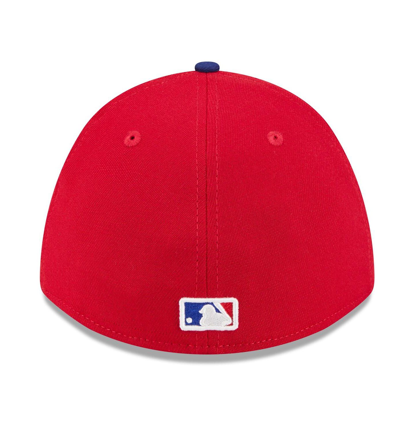 Мужская кепка New Era Red/Royal Texas Rangers 2026 Spring Training M-Crown 39THIRTY Flex Hat — фото 4