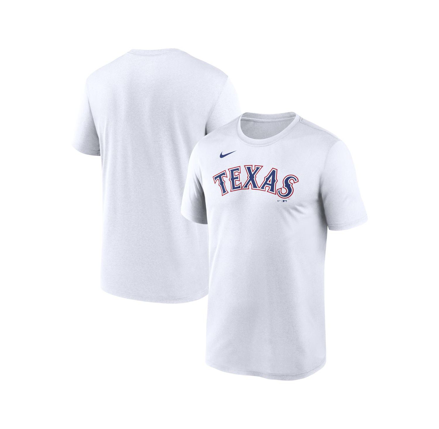 Men's White Texas Rangers New Legend Wordmark Dri-FIT T-Shirt