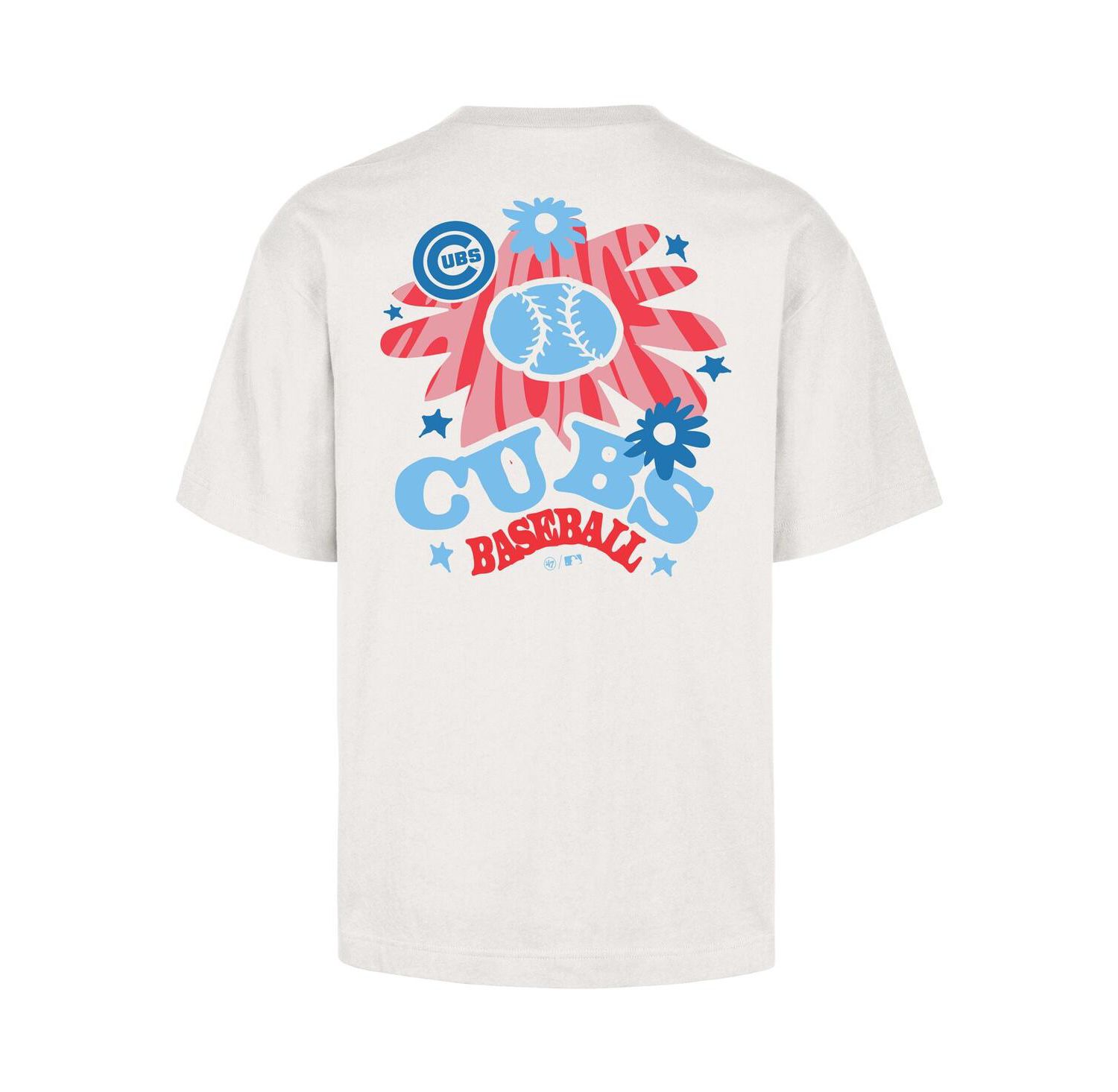 Men's Cream Chicago Cubs Flora Foundation T-Shirt