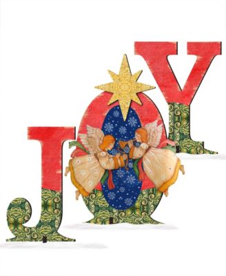 Joy Angels Wooden Outdoor Decoration