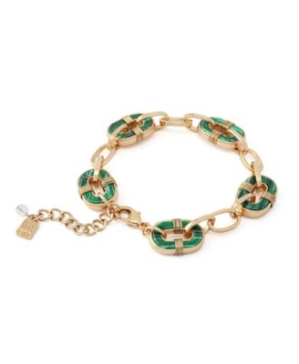 Malachite Reversible Link Bracelet