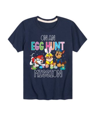 Hybrid Boys Toddler 2T-5T Paw Patrol On An Egg Hunt Mission Short-Sleeve Graphic T-Shirt - Navy 25$