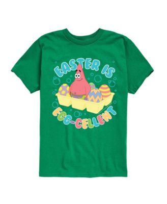 SpongeBob SquarePants Boys' 8-20 Easter Is Egg Short-Sleeve Graphic T-Shirt - Kelly Green