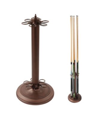 Metal 6 Floor Stand Pool Cue Rack, Billiard Pool Cue Rack