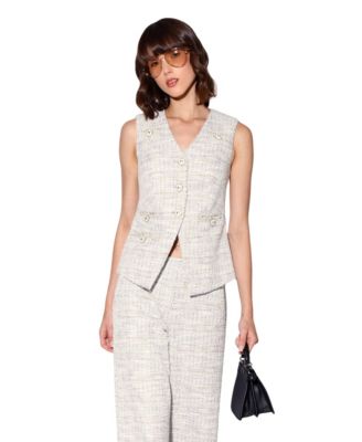 Women's Starla Longline Tweed Vest