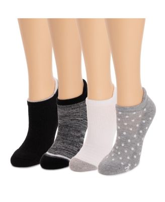 Women's Dream Step Sporty Low Cut Ankle Socks, 4 Pair Pack