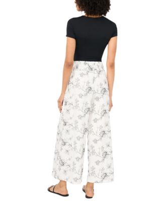 Women's Cropped Wide-Leg Pants