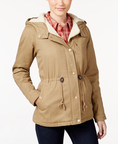 Collection B Juniors' Hooded Anorak, Only at Macy's