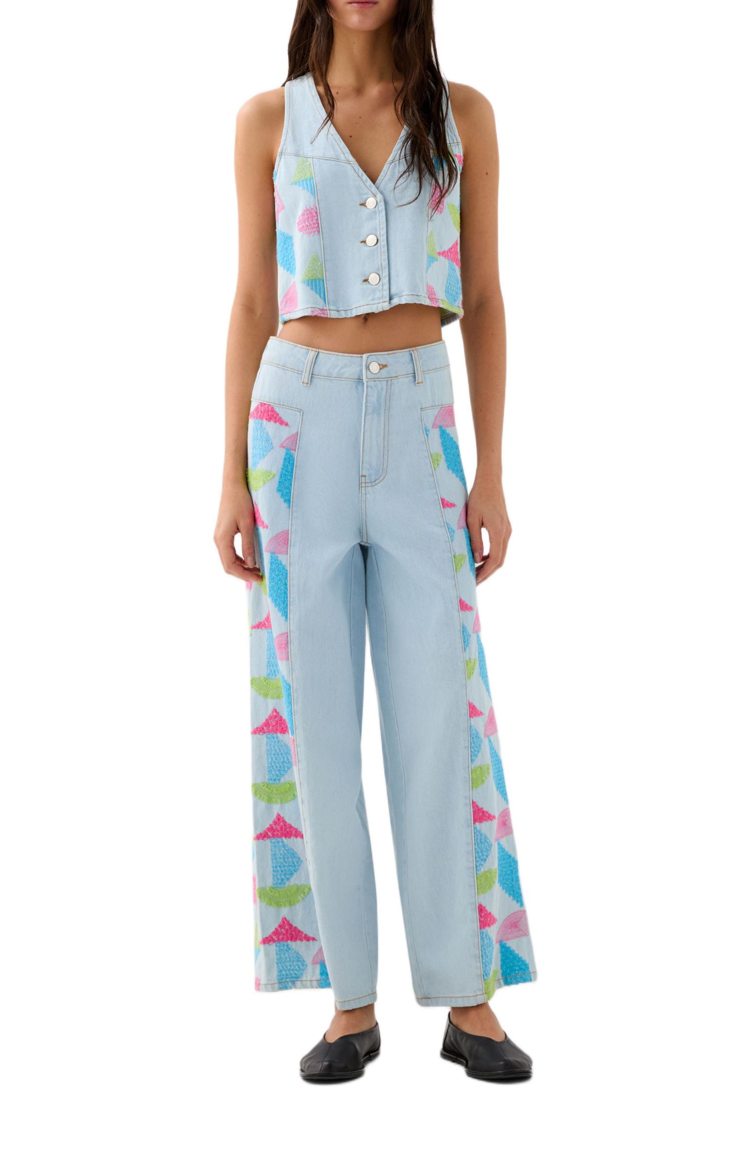 Women's Culotte Embside Denim Pant