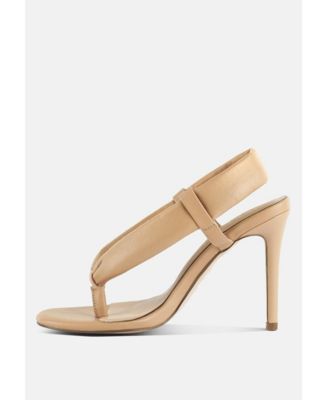 SINGLES Womens High Heeled Thong Sandals