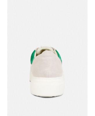 ENDLER Womens Color Block Leather Sneakers