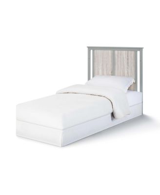  Mini Crib with Mattress Pad 3in1 Convertible Design Reversible Back Panel Three Adjustable Mattress Heights for Baby Nursery