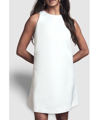 Women's Structured Satin Bridal Mini Dress