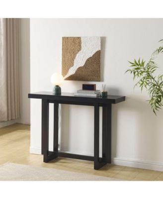 Console Table for Entryway, Wood Sofa Table Behind Couch, Narrow Accent Entry Table for Living Room, Hallway & Foyer