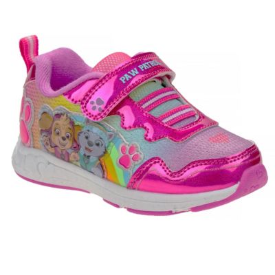 Big Girls Kids' Paw Patrol Skye & Everest Light-Up Easy Hook & Loop Fashion Sneakers