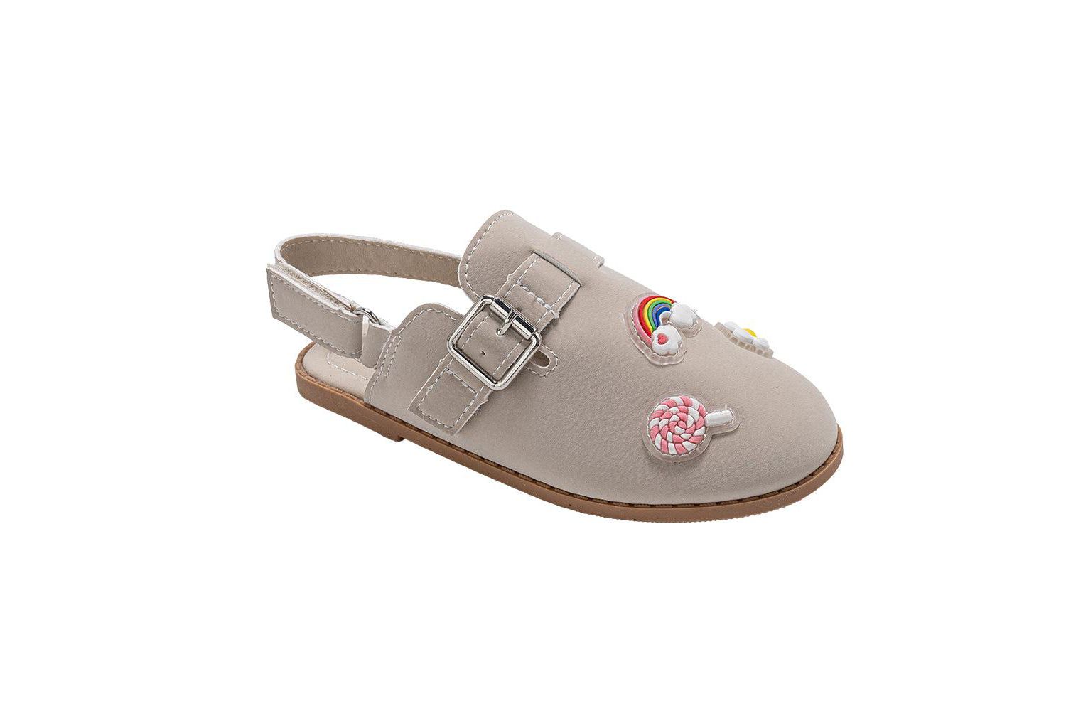 Little Girls Girl's Fashion Mule Sandals - Dressy Shoes with Playful Charm Details