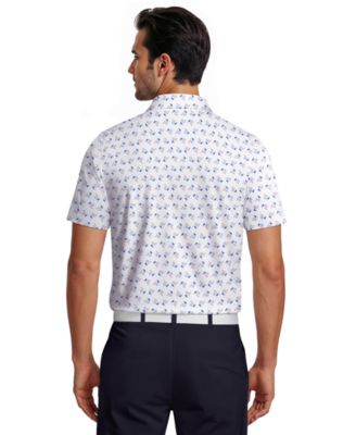 Men's Golf Gear Novelty Print Golf Polo Shirt