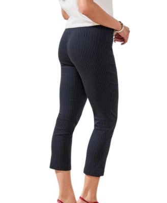 Women's Pinstripe Pull-On Pants