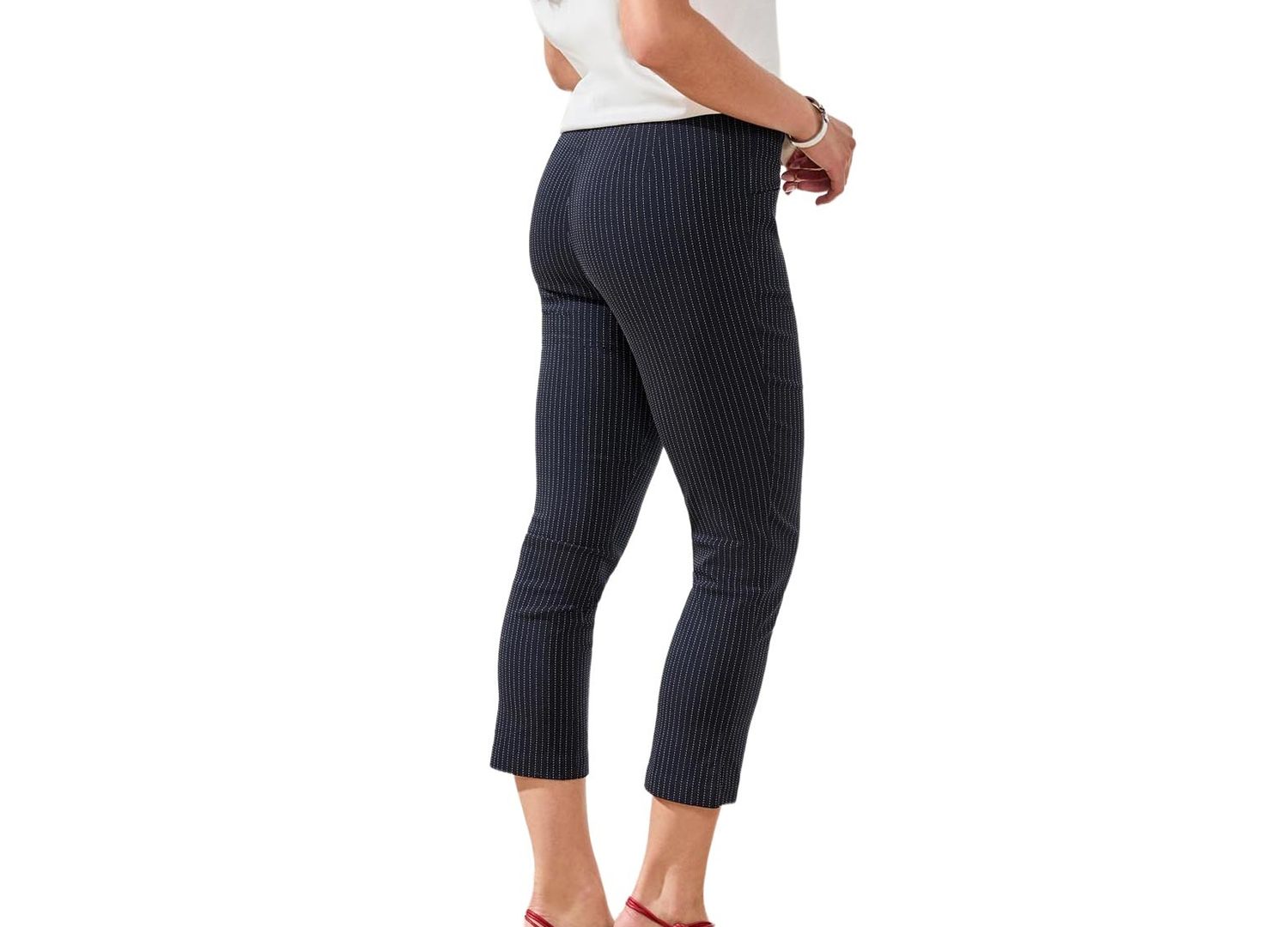 Women's Pinstripe Pull-On Pants