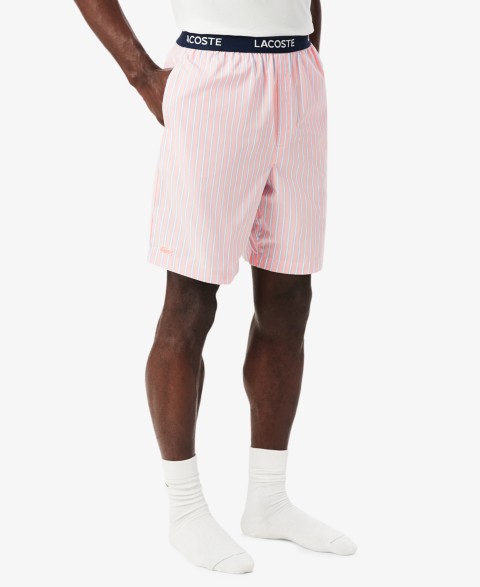 Мужские Lacoste Men's Loungewear Striped Straight-Fit Shorts