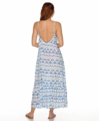 Women's Ruffle-Trim Maxi Dress Cover-Up