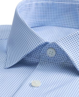 Men's Spread Collar Poplin Dress Shirt