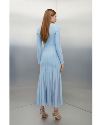 Women's Filament Full Skirt Knit Midi Dress