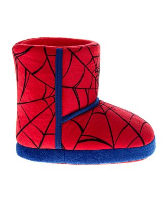Toddler Marvel Spiderman Kids' Slippers Cozy, Plush, and Fun House Footwear (Toddler 5-10 / 11-12
