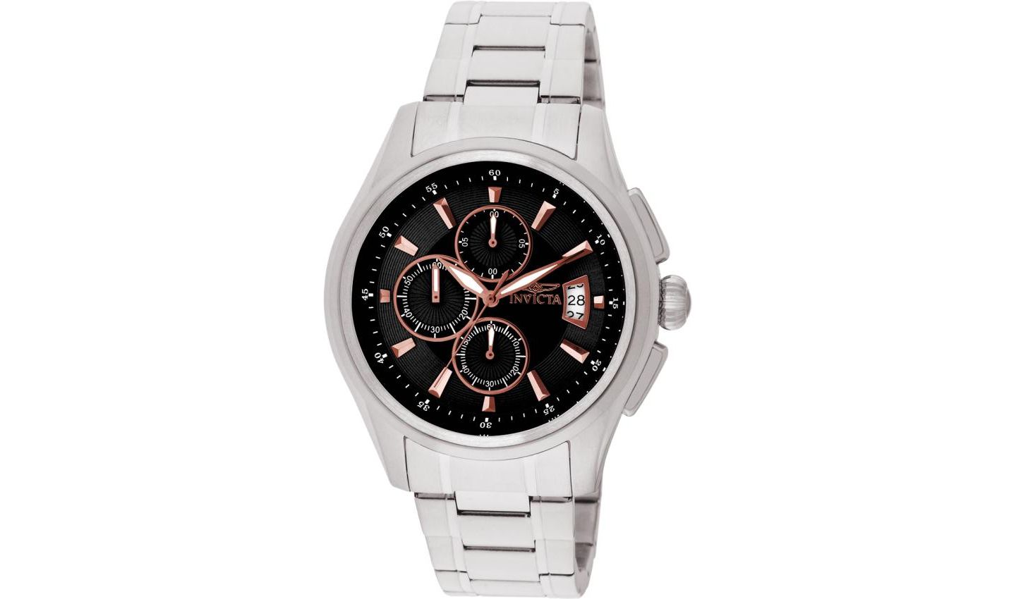 Мужские часы Invicta 1483 Specialty Quartz Chronograph Dial, цвет: Серебряный — фото 1