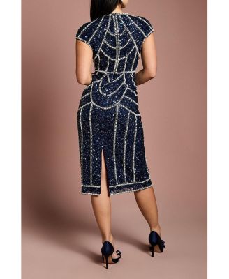 Women's Embellished Midi Dress