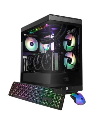 Y40BA9N5801 Gaming Desktop Computer, AMD Ryzen 9 9900X 4.4GHz, 32GB RAM, 2TB SSD, NVIDIA GeForce RTX 5080 16GB, Windows 11 Pro, Black