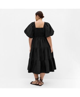 Women's Fantasy Puff Sleeve Midi Dress