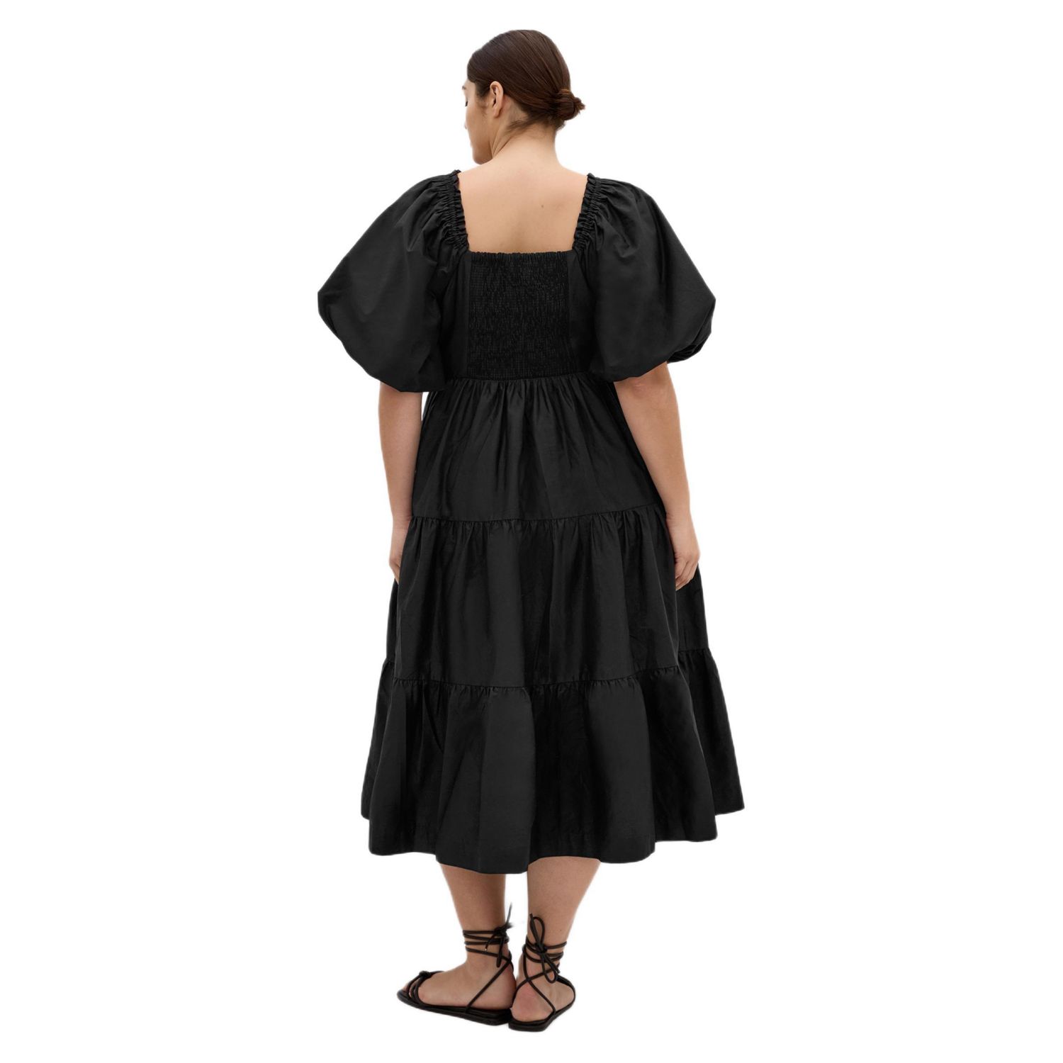Women's Fantasy Puff Sleeve Midi Dress