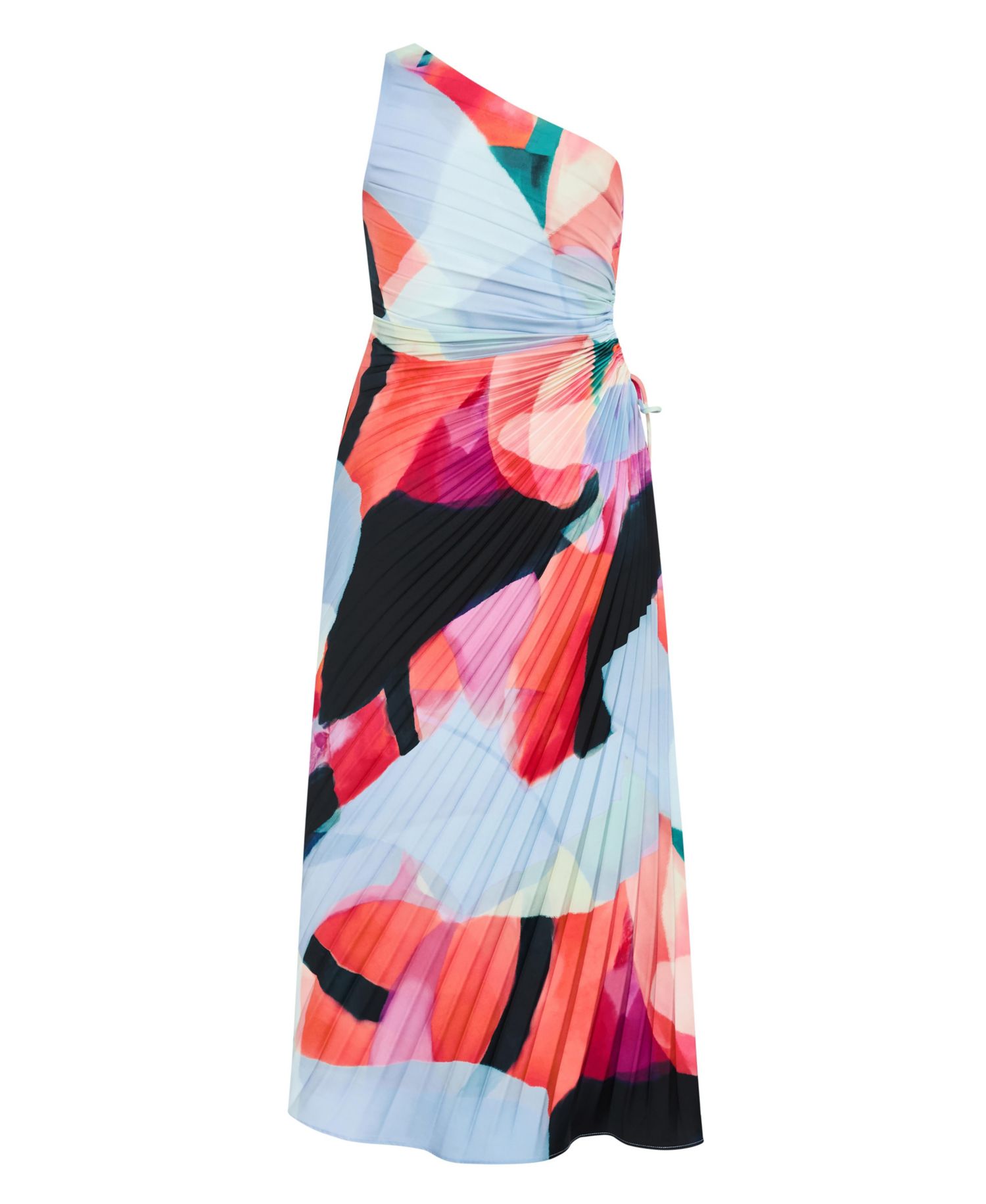 Women's Aliza Facet Print Pleat Maxi Dress