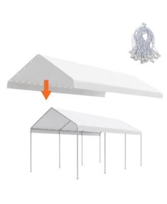 10 x 20 FT All Weather Carport Replacement Canopy Cover