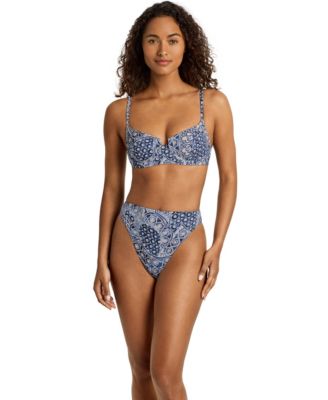 Women's Notch Printed Swim Top