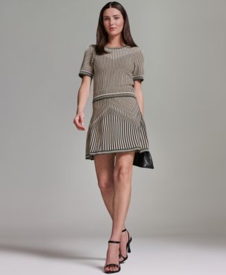 Women's Mix Pattern Sweater Skirt