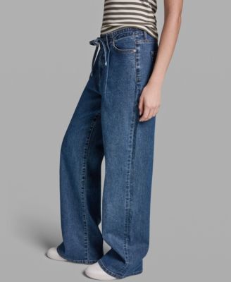 Women's Mid-Rise Wide-Leg Jeans