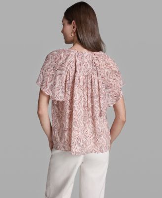 Women's Short-Sleeve V-Neck Top