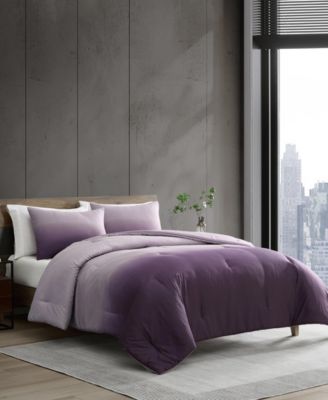 Subtle Ombre Washed Microfiber 3-Pc. Comforter Set, King