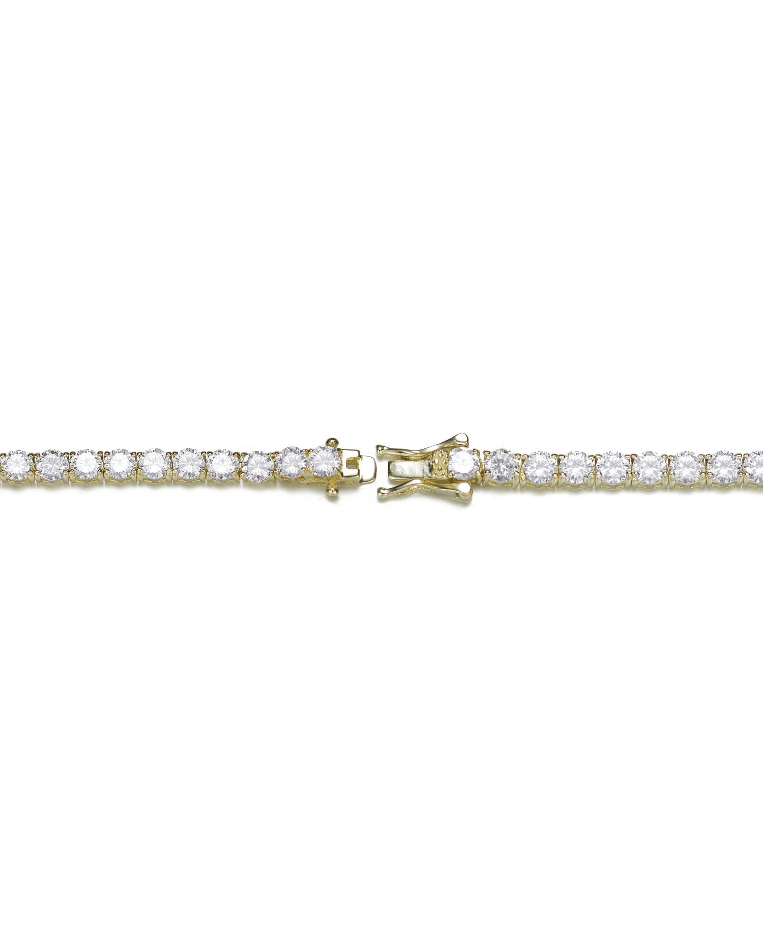 Exquisite 4MM Cubic Zirconia Slim Tennis Bracelet