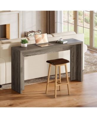 Media Console, 55-Inch Wooden Sofa Table with Storage for Entryway, Foyer, Hallway, Living Room