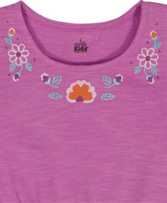 Girls' 2T-6X Puff Print Top and Pants, 2-Piece Set