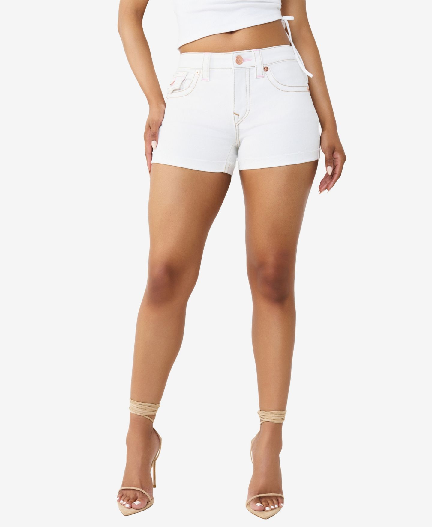 Женские шорты True Religion Jennie Mid-Rise Flap, цвет: Яркий — фото 1