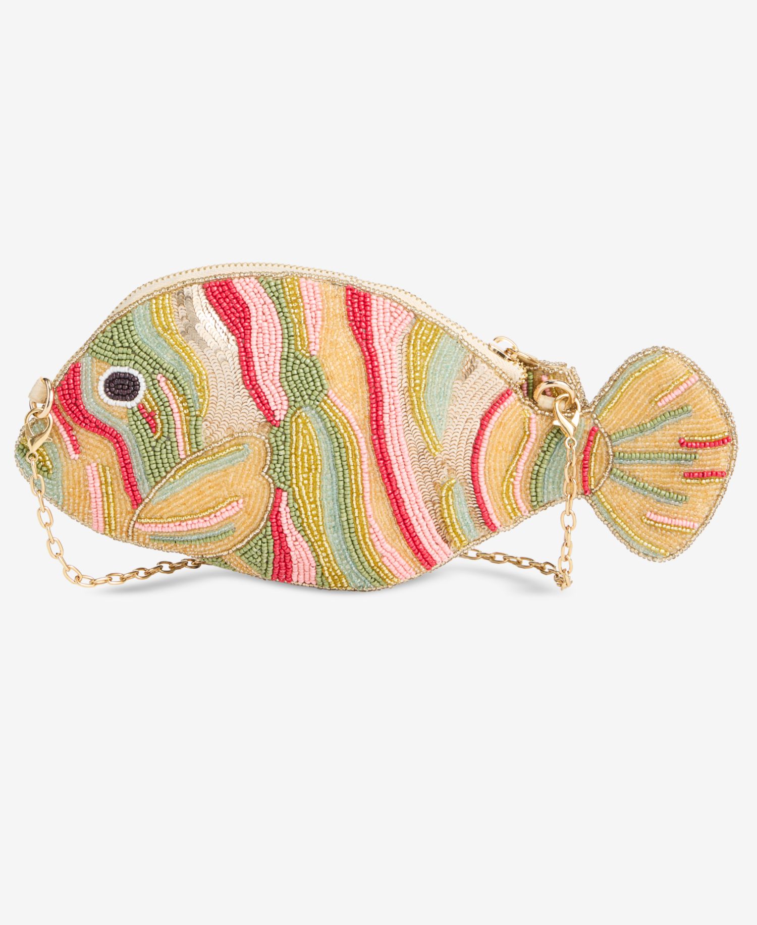 Beaded Fish Crossbody Bag